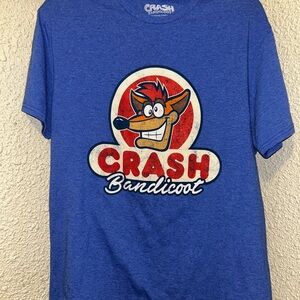 Crash Bandicoot Blue Graphic T-Shirt
